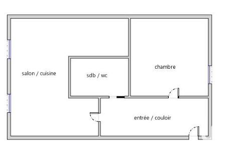 Appartement - 36 m² - 2 pièces