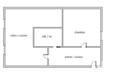 Appartement - 36 m² - 2 pièces