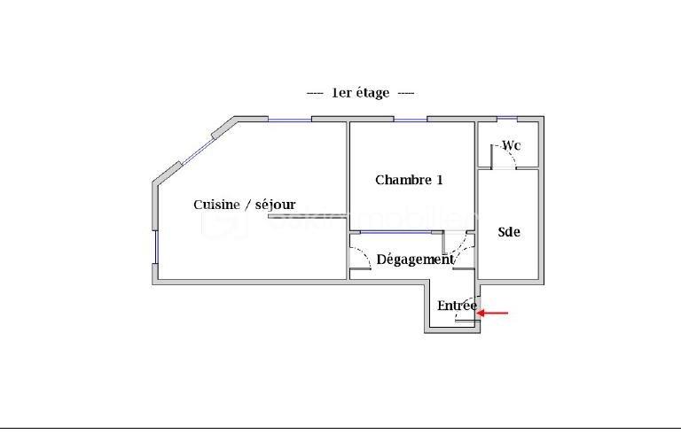 Appartement - 46 m² - 2 pièces