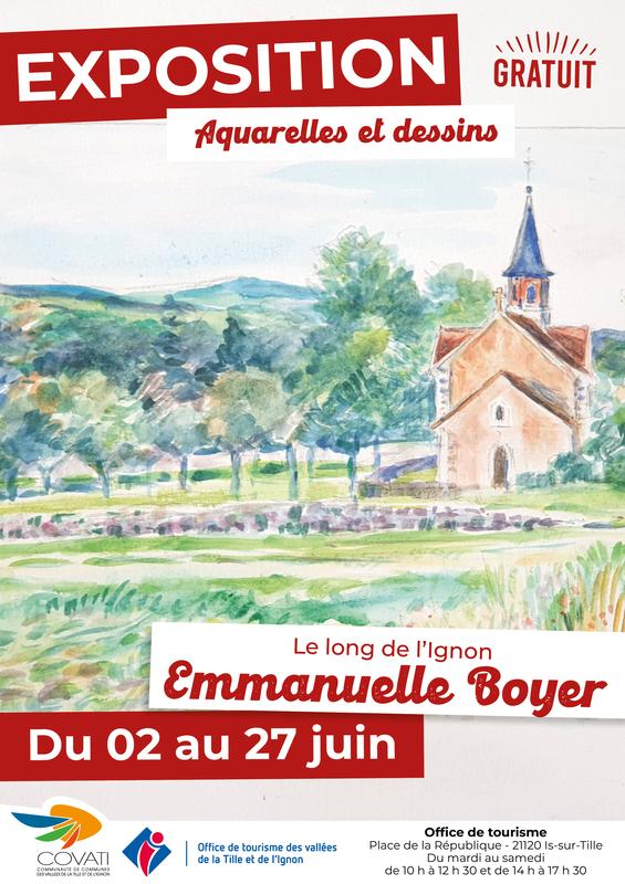 Exposition d'aquarelles et dessins : Emmanuelle Boyer