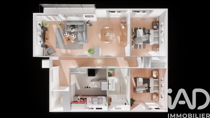 Appartement - 72 m² - 4 pièces