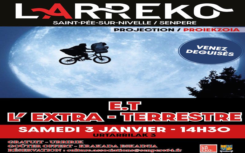 Projection cinématographique : E.T l'extra - terrestre