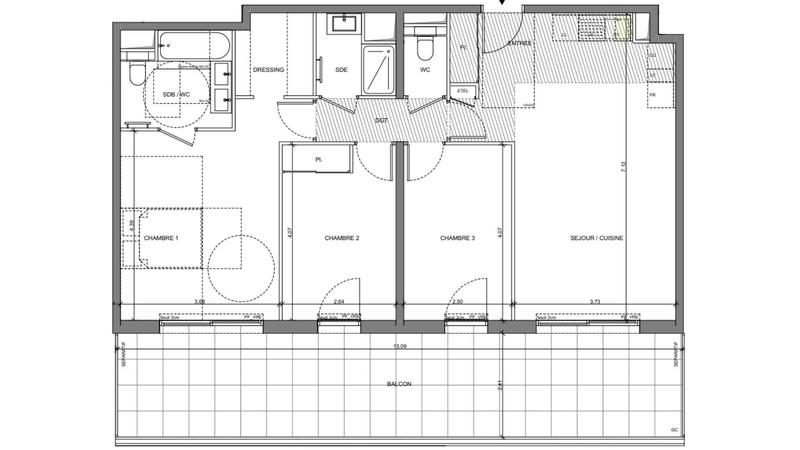 Appartement - 85 m² - 4 pièces