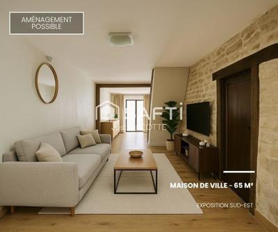 Maison de ville - 65 m² - 2 pièces