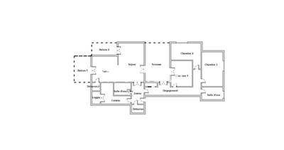 Appartement - 100 m² - 3 pièces