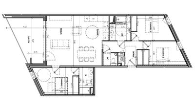 Appartement - 95 m² - 4 pièces