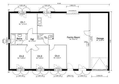 Maison - 100 m² - 5 pièces
