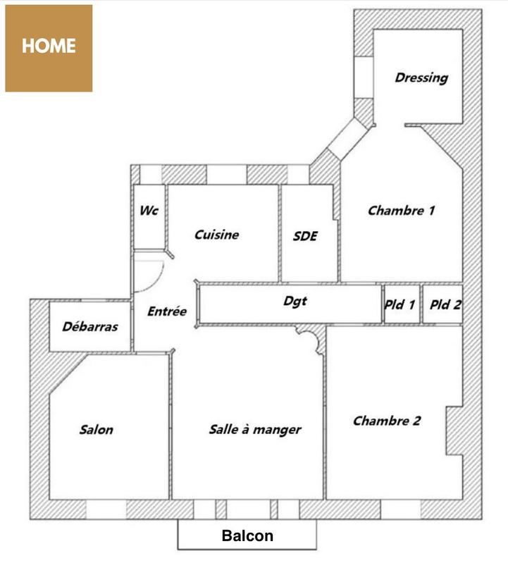 Appartement - 91 m² - 4 pièces
