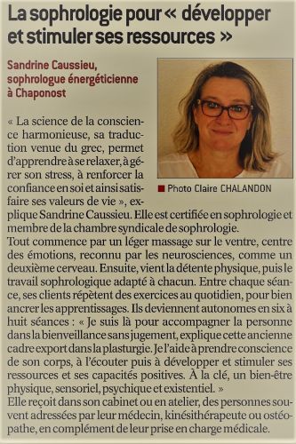 Sandrine Caussieu Sophrologue Energéticienne