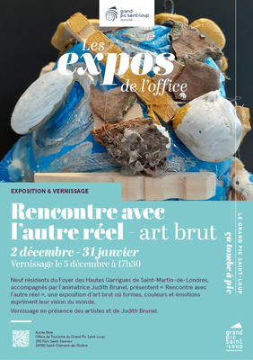 Exposition Dans Votre Office de Tourisme :  Résidents du Foyer des Hautes  Garrigues &quot;Rencontre avec l'Autre Réel&quot;