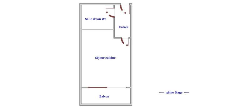 Appartement - 25 m² - 1 pièce