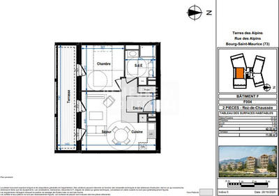 Appartement - 42 m² - 2 pièces