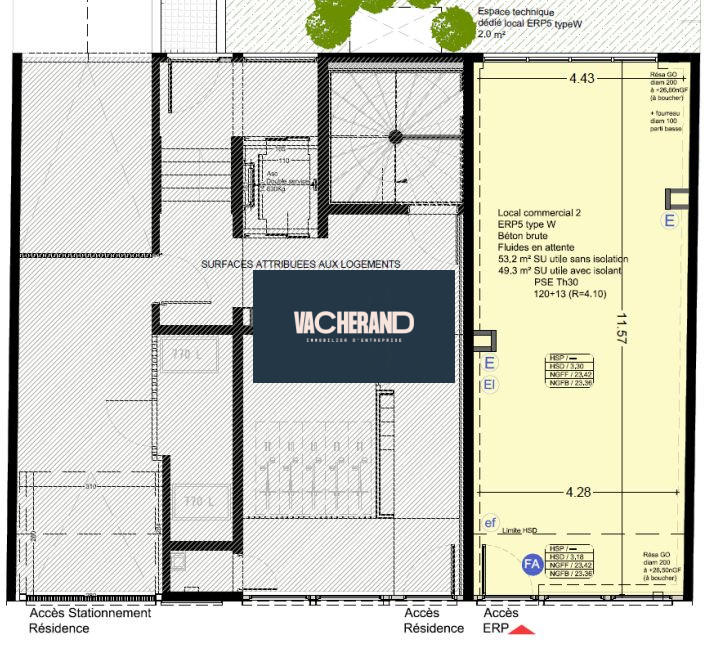 Local commercial - 54 m²