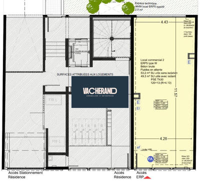 Local commercial - 54 m²