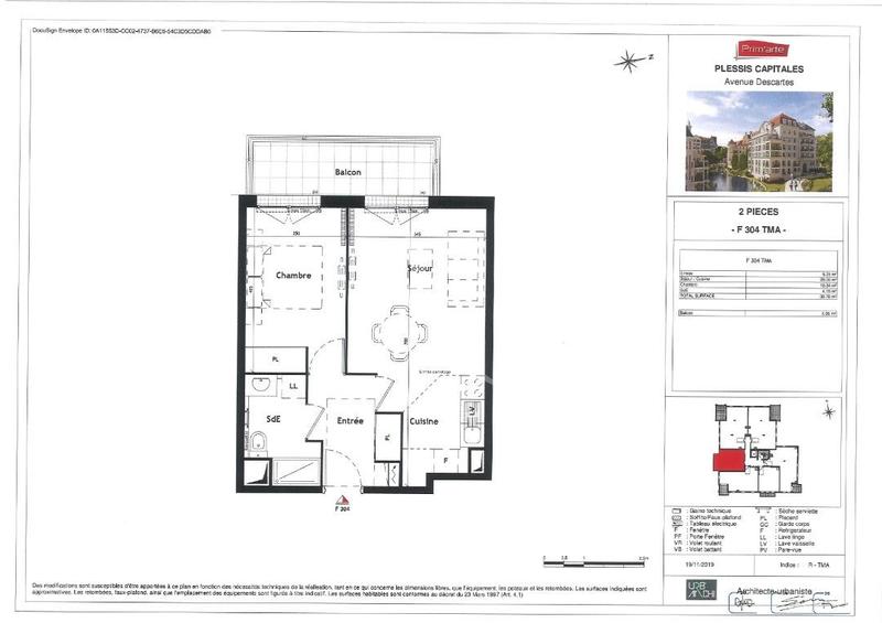 Appartement - 40 m² - 2 pièces