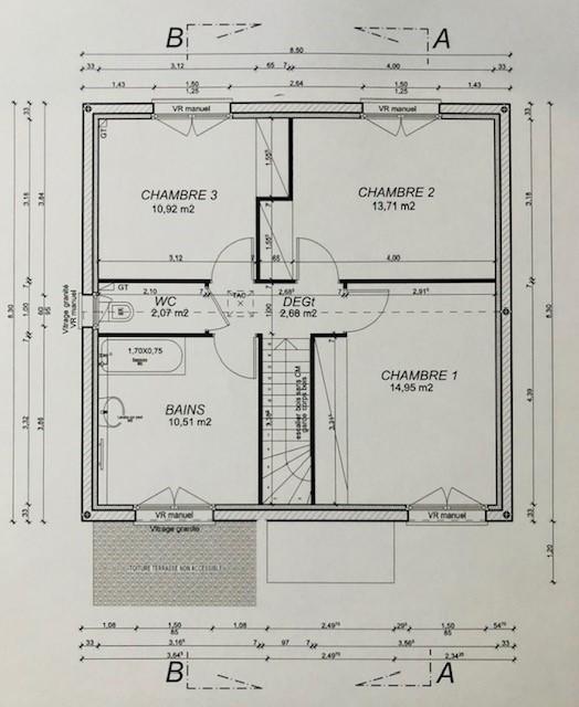 Maison - 90 m² - 5 pièces