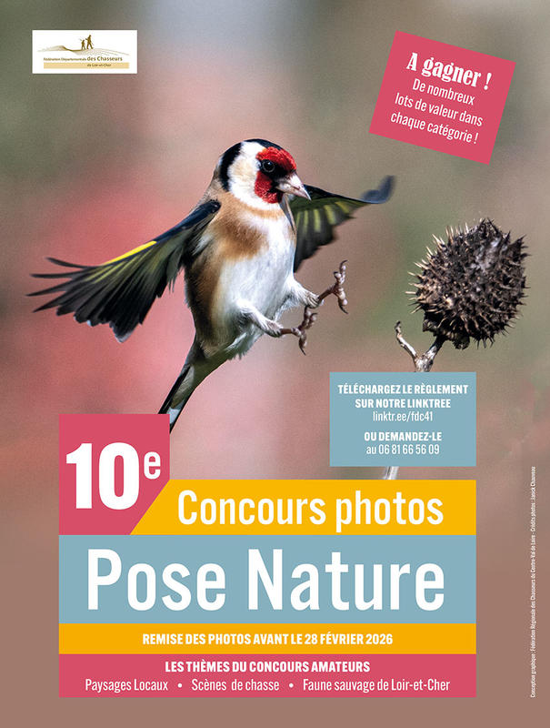 Concours photos "Pose Nature" - Fédération départementale des chasseurs de Loir-et-Cher