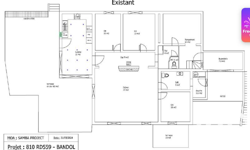 Appartement - 137 m² - 5 pièces