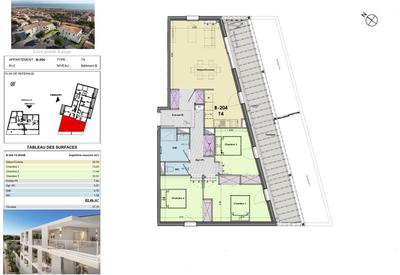 Appartement - 82 m² - 4 pièces