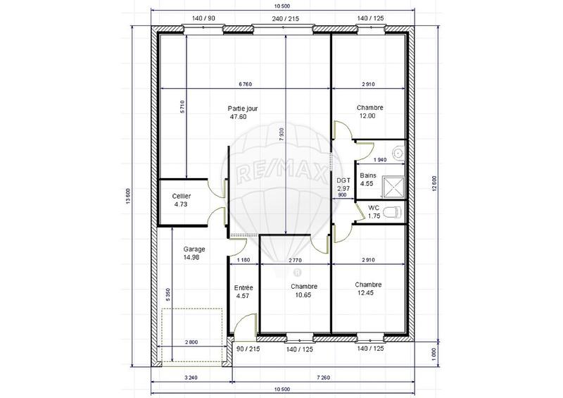 Maison - 101 m² - 4 pièces