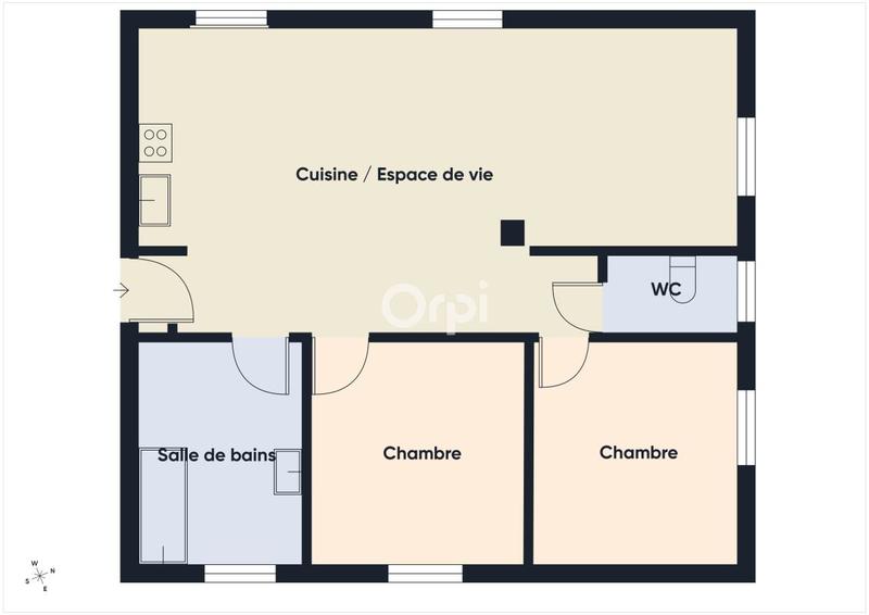 Appartement - 65 m² - 3 pièces