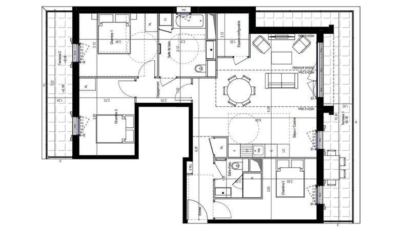 Appartement - 87 m² - 4 pièces