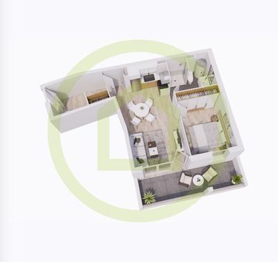 Appartement - 44 m² - 2 pièces