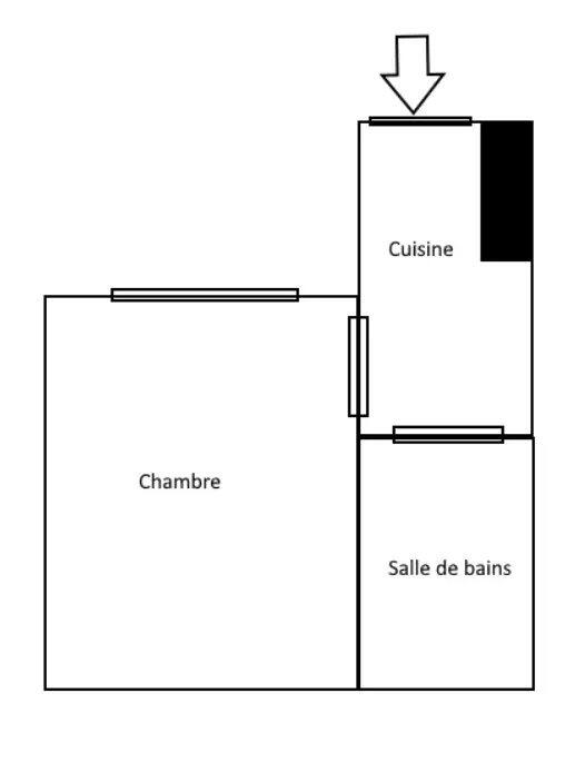 Studio - 11 m² - 1 pièce