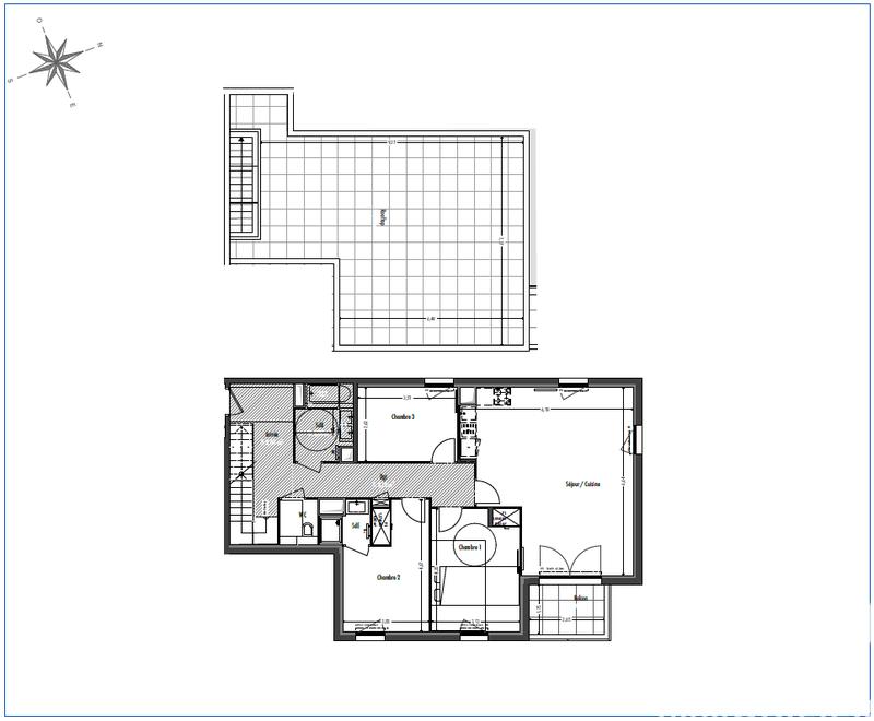 Appartement - 94 m² - 4 pièces
