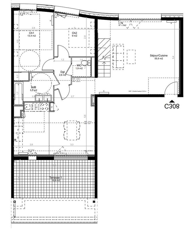 Appartement - 115 m² - 5 pièces