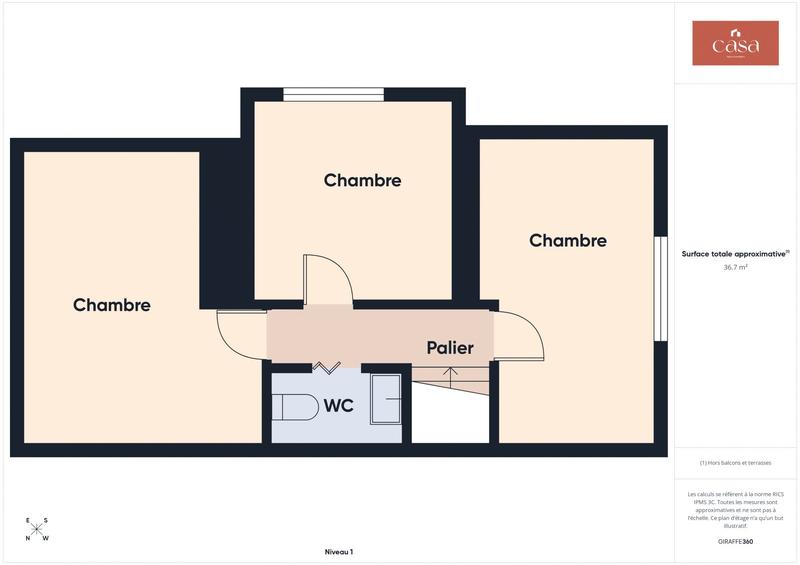 Maison - 93 m² - 5 pièces