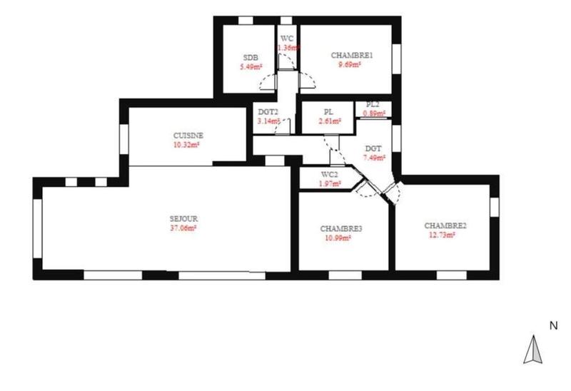 Maison - 104 m² - 4 pièces