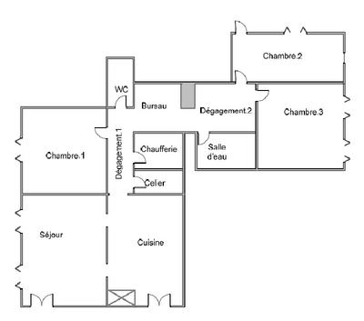 Appartement - 126 m² - 4 pièces