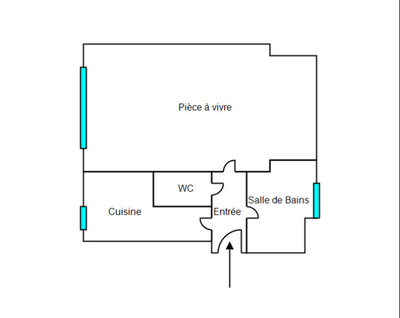 Appartement - 24 m² - 1 pièce