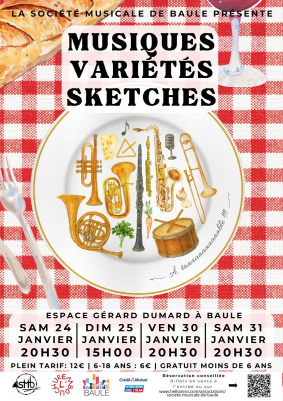 Soirées spectacles de la Société Musciale de Baule