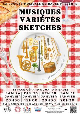 Soirées spectacles de la Société Musciale de Baule