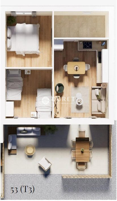 Maison - 44 m² - 3 pièces