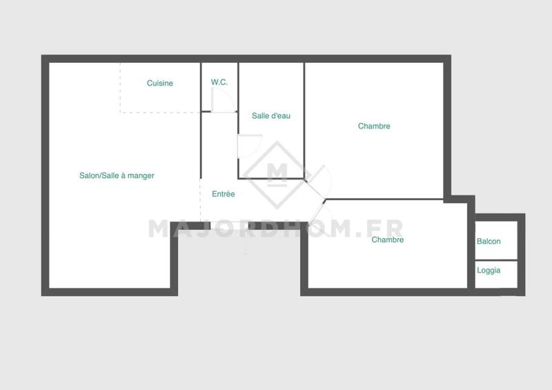 Appartement - 70 m² - 3 pièces