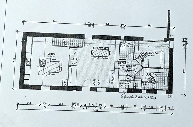 Maison - 96 m² - 3 pièces