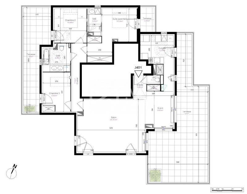 Appartement - 118 m² - 4 pièces