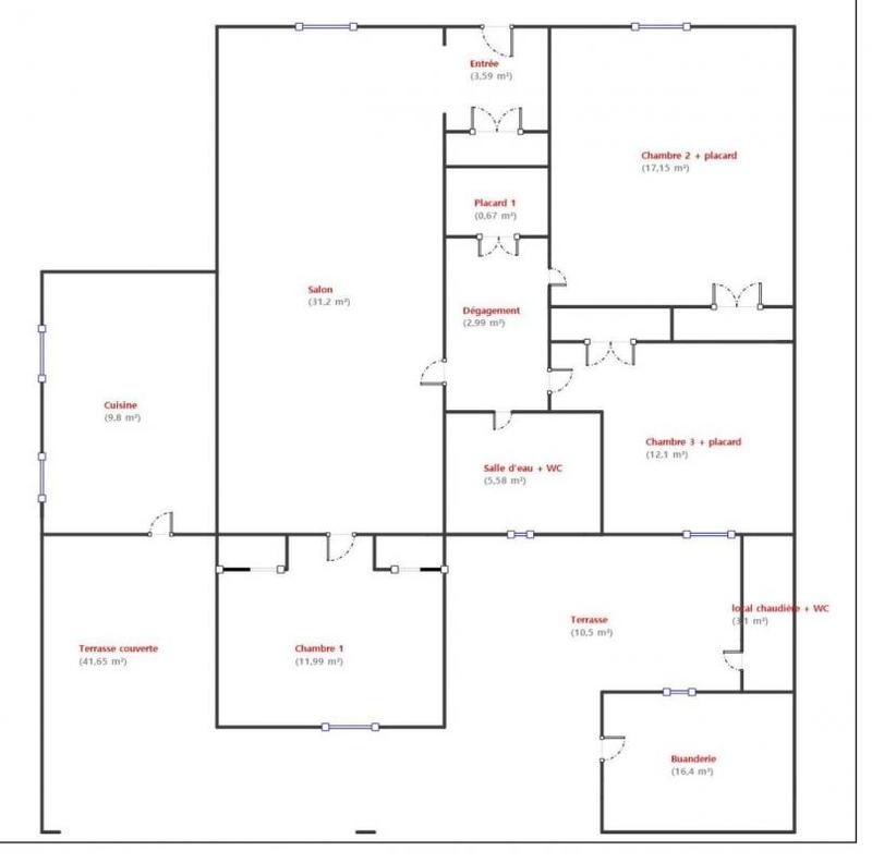 Maison - 119 m² - 4 pièces