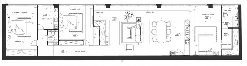 Loft - 106 m² - 1 pièce