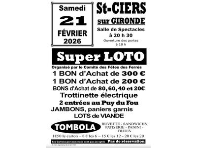 Loto du comité des fêtes des Ferrés