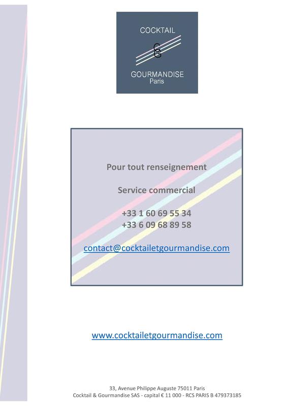 Cocktail et Gourmandise