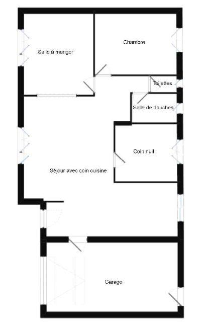 Maison - 80 m² - 3 pièces