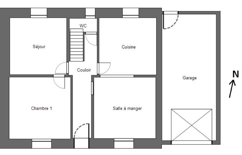Maison de ville - 110 m² - 8 pièces