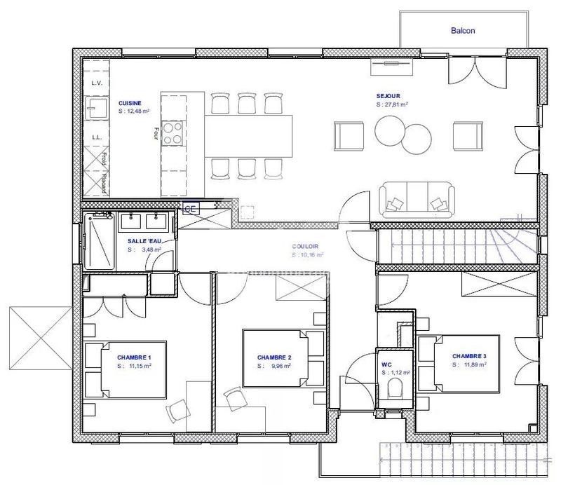 Appartement - 89 m² - 4 pièces