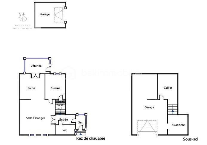 Maison de ville - 91 m² - 7 pièces