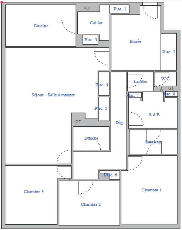 Appartement - 117 m² - 5 pièces