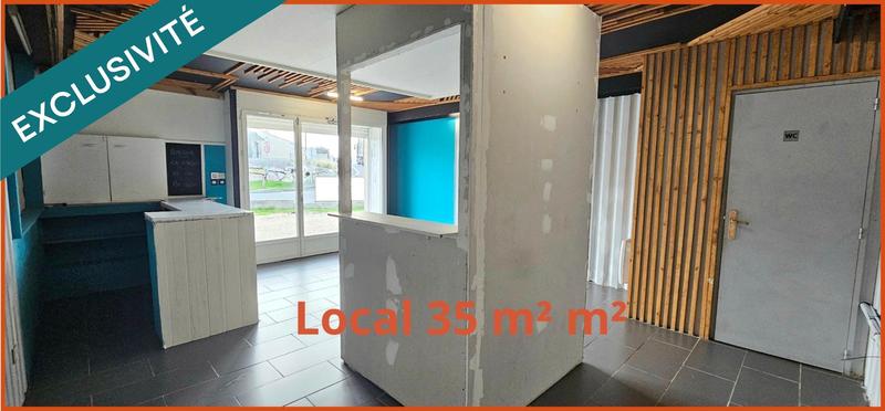 Local commercial - 124 m² - 5 pièces